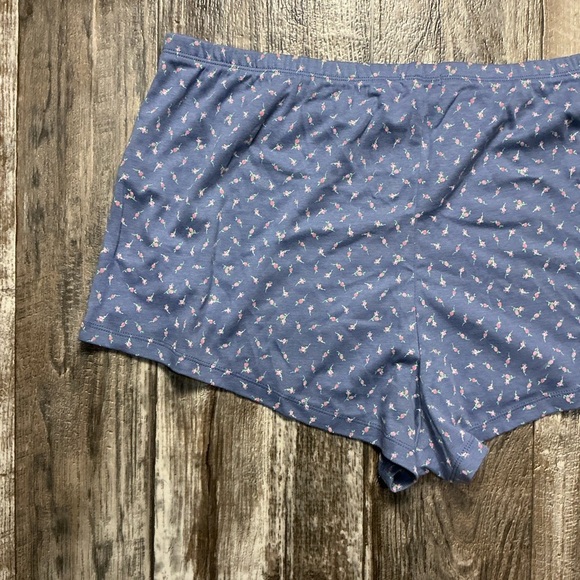Pink Republic Blue Patterned Women's Pajama Shorts Size XL - Picture 6 of 7